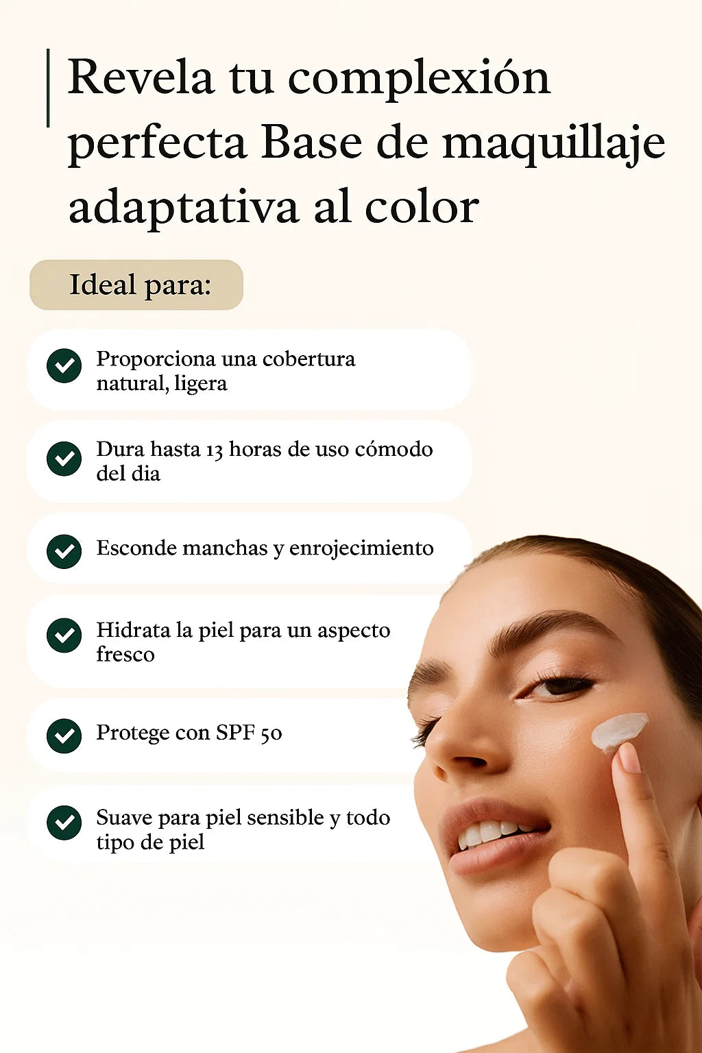 ✨ Bionique™ Base Inteligente La única que se adapta a tu piel.